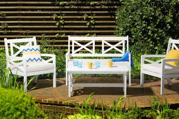 Baltic Trädgårdsbord 100 cm - Vit - Utemöbler & utemiljö - Utebord & trädgårdsbord - Matbord utomhus