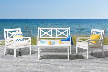 Baltic Trädgårdsbord 100 cm - Vit - Utemöbler & utemiljö - Utebord & trädgårdsbord - Matbord utomhus