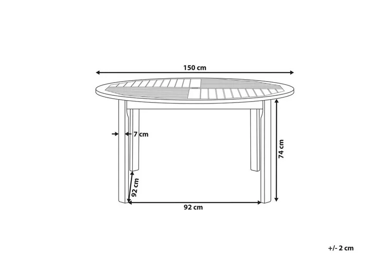 Barrata Matbord Utomhus 150 cm - Akacia - Utemöbler & utemiljö - Utebord & trädgårdsbord - Matbord utomhus
