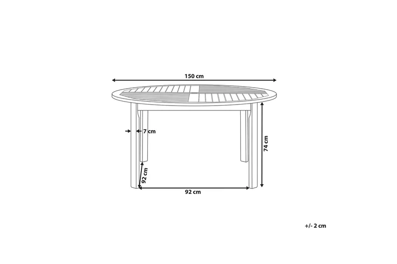 Barrata Matbord Utomhus 150 cm - Akacia - Utemöbler & utemiljö - Utebord & trädgårdsbord - Matbord utomhus