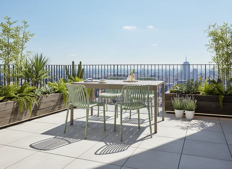 Matbord utomhus Bartica 84x154 cm - Beige - Utemöbler & utemiljö - Utebord & trädgårdsbord - Matbord utomhus