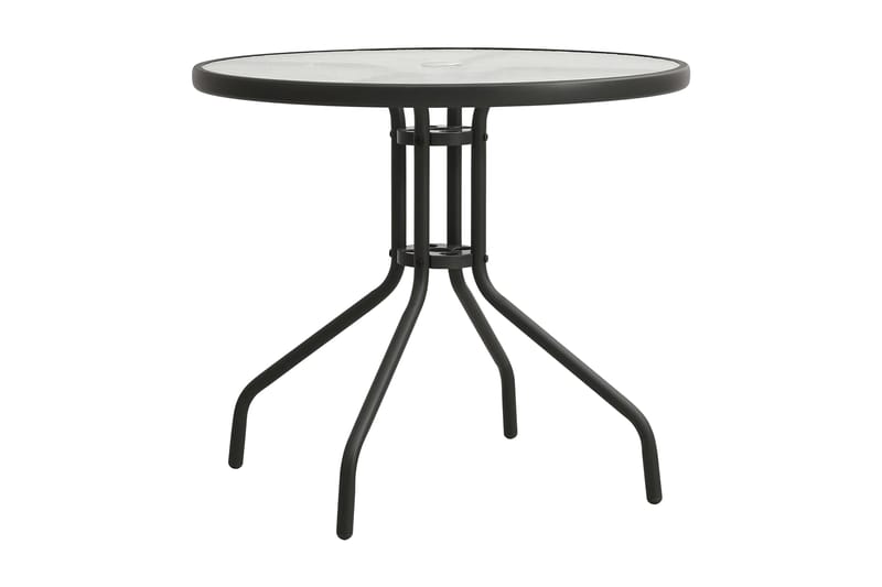 Cafébord antracit Ã˜80x71 cm stål - Grå - Matbord utomhus