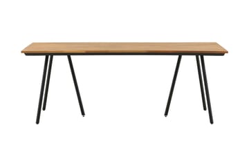 Chan Matbord Utomhus 200 cm - Svart/Brun - Utemöbler & utemiljö - Utebord & trädgårdsbord - Matbord utomhus