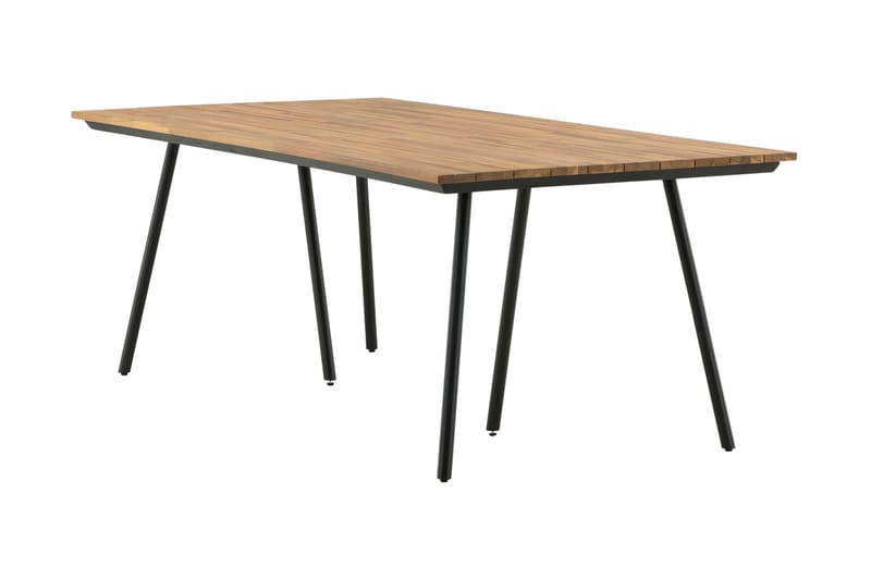 Chan Matbord Utomhus 200 cm - Svart/Brun - Utemöbler & utemiljö - Utebord & trädgårdsbord - Matbord utomhus