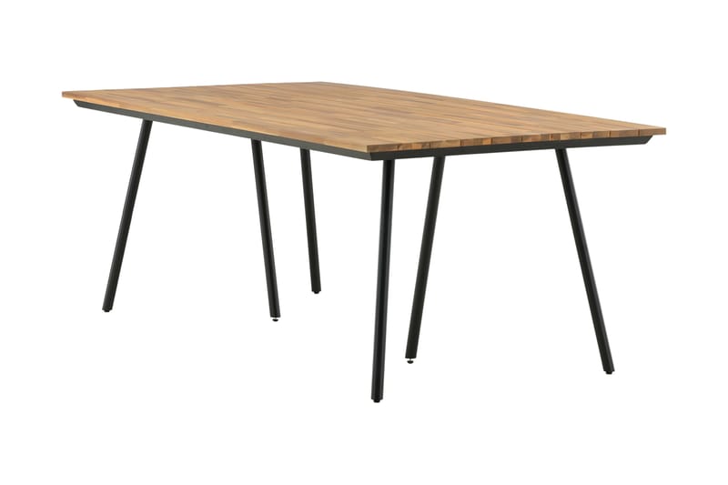Chan Matbord Utomhus 200 cm - Svart/Brun - Utemöbler & utemiljö - Utebord & trädgårdsbord - Matbord utomhus