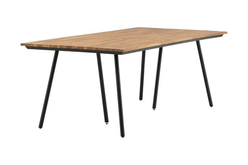 Chan Matbord Utomhus 200 cm - Svart/Brun - Utemöbler & utemiljö - Utebord & trädgårdsbord - Matbord utomhus