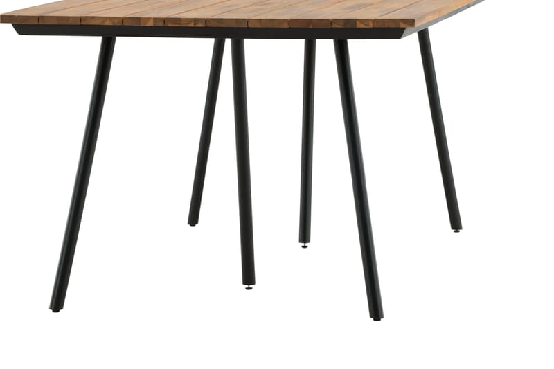 Chan Matbord Utomhus 200 cm - Svart/Brun - Utemöbler & utemiljö - Utebord & trädgårdsbord - Matbord utomhus