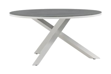 Copacabana Matbord Utomhus Rund 140 cm - Grå/Vit - Utemöbler & utemiljö - Utebord & trädgårdsbord - Matbord utomhus