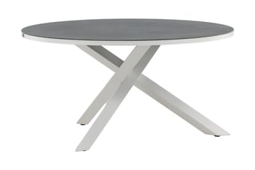 Copacabana Matbord Utomhus Rund 140 cm - Grå/Vit - Utemöbler & utemiljö - Utebord & trädgårdsbord - Matbord utomhus