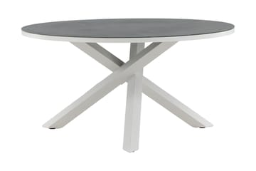 Copacabana Matbord Utomhus Rund 140 cm - Grå/Vit - Utemöbler & utemiljö - Utebord & trädgårdsbord - Matbord utomhus