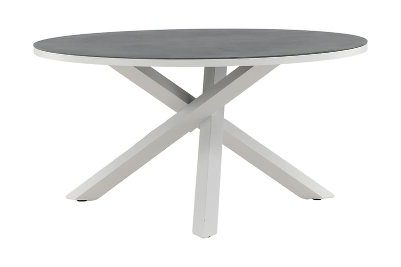 Copacabana Matbord Utomhus Rund 140 cm - Grå/Vit - Utemöbler & utemiljö - Utebord & trädgårdsbord - Matbord utomhus