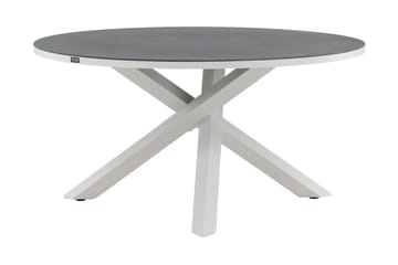 Copacabana Matbord Utomhus Rund 140 cm - Grå/Vit - Utemöbler & utemiljö - Utebord & trädgårdsbord - Matbord utomhus