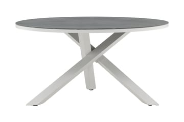 Copacabana Matbord Utomhus Rund 140 cm - Grå/Vit - Utemöbler & utemiljö - Utebord & trädgårdsbord - Matbord utomhus