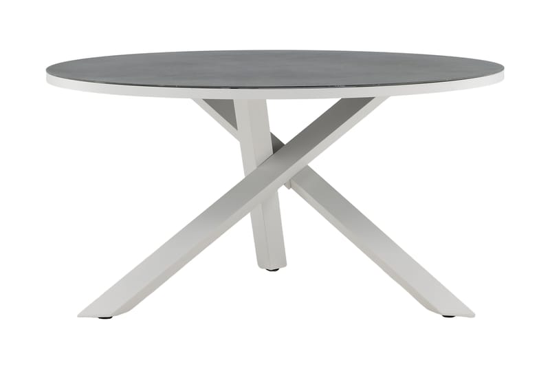 Copacabana Matbord Utomhus Rund 140 cm - Grå/Vit - Utemöbler & utemiljö - Utebord & trädgårdsbord - Matbord utomhus