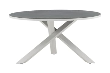 Copacabana Matbord Utomhus Rund 140 cm - Grå/Vit - Utemöbler & utemiljö - Utebord & trädgårdsbord - Matbord utomhus