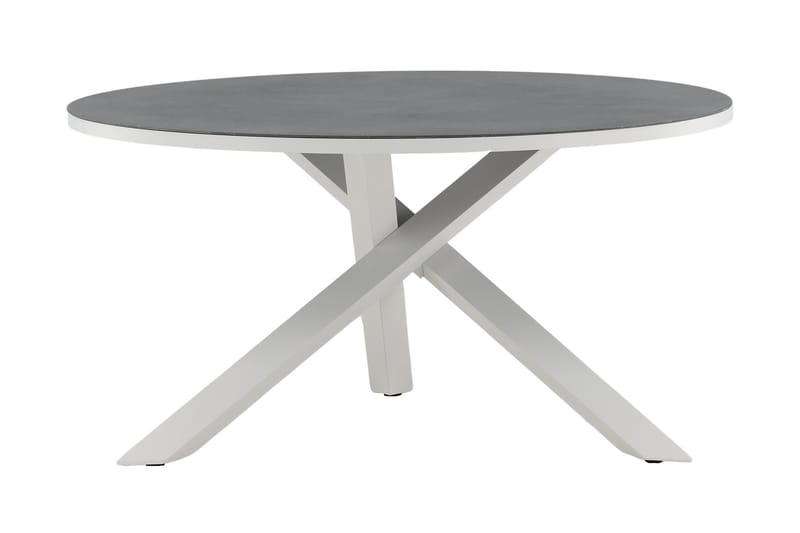 Copacabana Matbord Utomhus Rund 140 cm - Grå/Vit - Utemöbler & utemiljö - Utebord & trädgårdsbord - Matbord utomhus