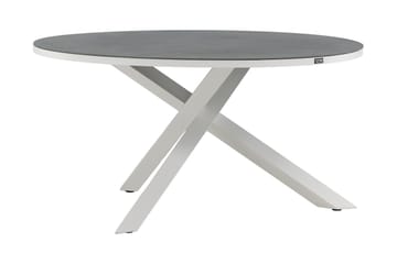 Copacabana Matbord Utomhus Rund 140 cm - Grå/Vit - Utemöbler & utemiljö - Utebord & trädgårdsbord - Matbord utomhus