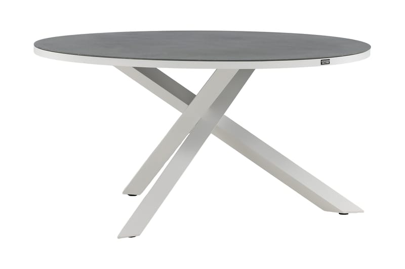 Copacabana Matbord Utomhus Rund 140 cm - Grå/Vit - Utemöbler & utemiljö - Utebord & trädgårdsbord - Matbord utomhus
