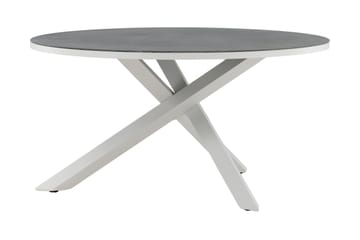 Copacabana Matbord Utomhus Rund 140 cm - Grå/Vit - Utemöbler & utemiljö - Utebord & trädgårdsbord - Matbord utomhus