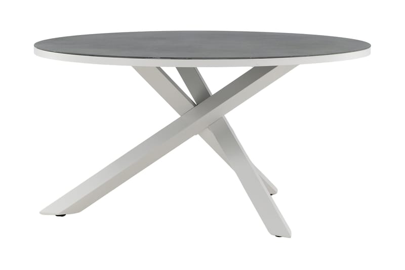 Copacabana Matbord Utomhus Rund 140 cm - Grå/Vit - Utemöbler & utemiljö - Utebord & trädgårdsbord - Matbord utomhus