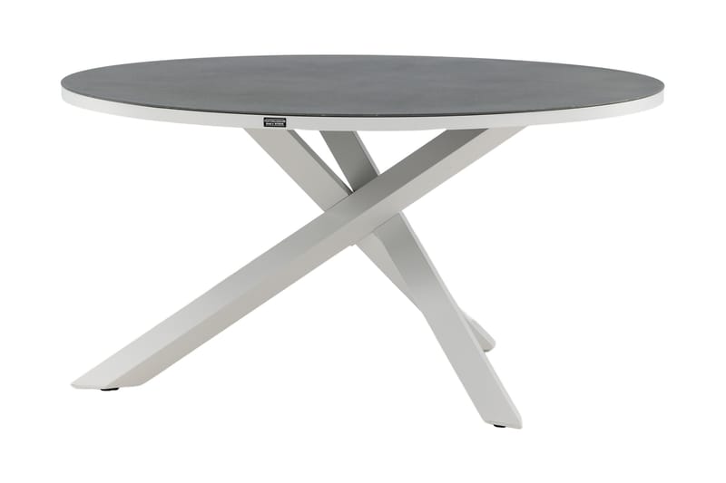 Copacabana Matbord Utomhus Rund 140 cm - Grå/Vit - Utemöbler & utemiljö - Utebord & trädgårdsbord - Matbord utomhus