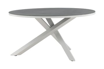 Copacabana Matbord Utomhus Rund 140 cm - Grå/Vit - Utemöbler & utemiljö - Utebord & trädgårdsbord - Matbord utomhus