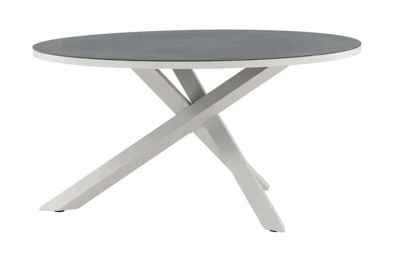 Copacabana Matbord Utomhus Rund 140 cm - Grå/Vit - Utemöbler & utemiljö - Utebord & trädgårdsbord - Matbord utomhus