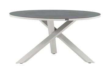 Copacabana Matbord Utomhus Rund 140 cm - Grå/Vit - Utemöbler & utemiljö - Utebord & trädgårdsbord - Matbord utomhus