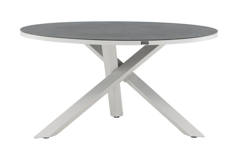 Copacabana Matbord Utomhus Rund 140 cm - Grå/Vit - Utemöbler & utemiljö - Utebord & trädgårdsbord - Matbord utomhus