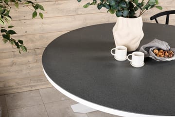 Copacabana Matbord Utomhus Rund 140 cm - Grå/Vit - Utemöbler & utemiljö - Utebord & trädgårdsbord - Matbord utomhus