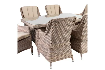 Eden Utebord 150x100xH74 cm Beige - Utemöbler & utemiljö - Utebord & trädgårdsbord - Matbord utomhus