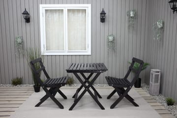 Edilma KlappUtebord 65 cm - Kaffesvart - Utemöbler & utemiljö - Utebord & trädgårdsbord - Matbord utomhus