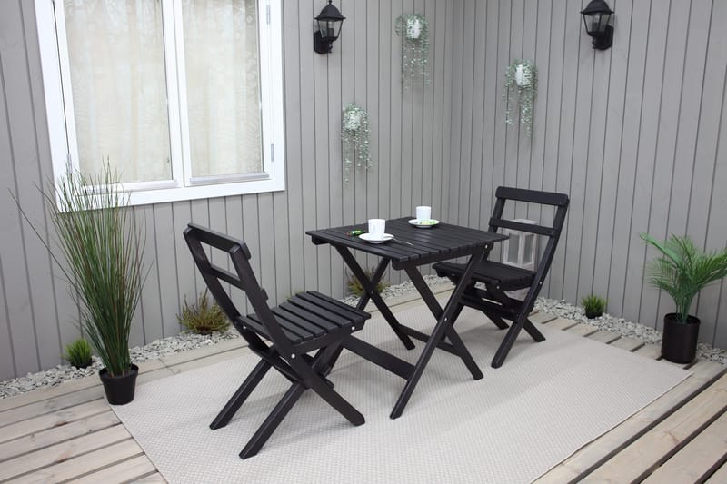 Edilma KlappUtebord 65 cm - Kaffesvart - Utemöbler & utemiljö - Utebord & trädgårdsbord - Matbord utomhus