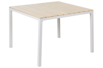 Matbord Utomhus Edmundston 95x95 cm - Beige/Vit - Utemöbler & utemiljö - Utebord & trädgårdsbord - Matbord utomhus