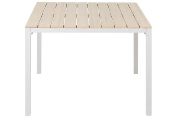 Matbord Utomhus Edmundston 95x95 cm - Beige/Vit - Utemöbler & utemiljö - Utebord & trädgårdsbord - Matbord utomhus