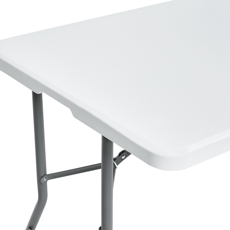 Matbord utomhus För 6 Personer Cugnoli 180 cm 74 cm - Vit/Silver - Utemöbler & utemiljö - Utebord & trädgårdsbord - Matbord utomhus