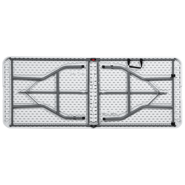 Matbord utomhus För 6 Personer Cugnoli 180 cm 74 cm - Vit/Silver - Utemöbler & utemiljö - Utebord & trädgårdsbord - Matbord utomhus