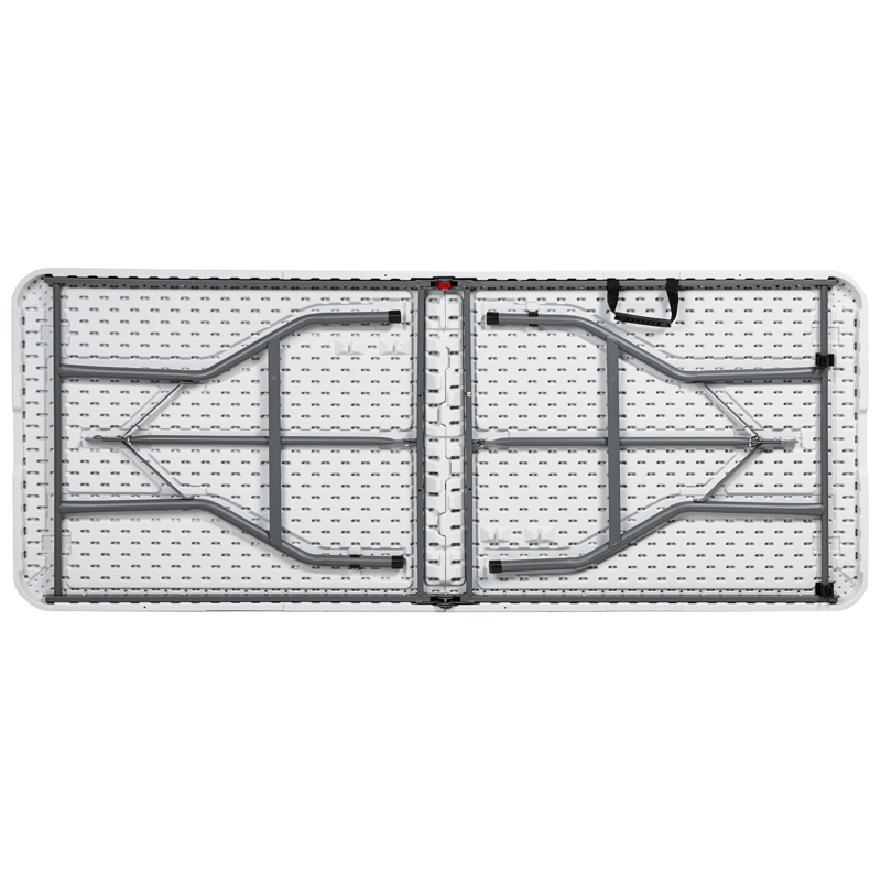 Matbord utomhus För 6 Personer Cugnoli 180 cm 74 cm - Vit/Silver - Utemöbler & utemiljö - Utebord & trädgårdsbord - Matbord utomhus