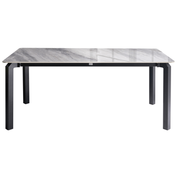 Matbord utomhus Feletto 90x180 cm Sten - Grå/Svart - Utemöbler & utemiljö - Utebord & trädgårdsbord - Matbord utomhus