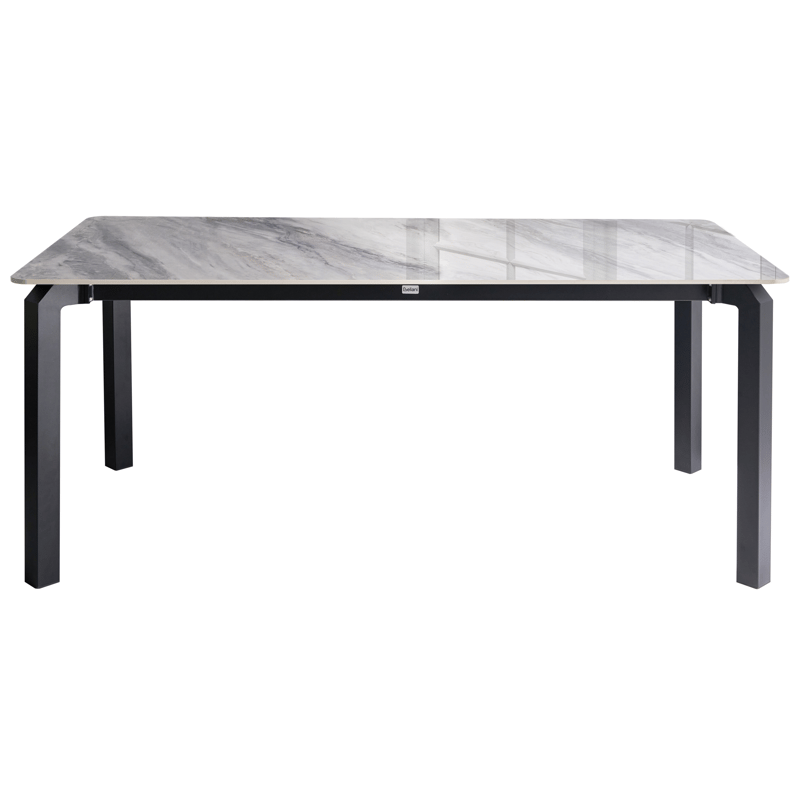 Matbord utomhus Feletto 90x180 cm Sten - Grå/Svart - Utemöbler & utemiljö - Utebord & trädgårdsbord - Matbord utomhus