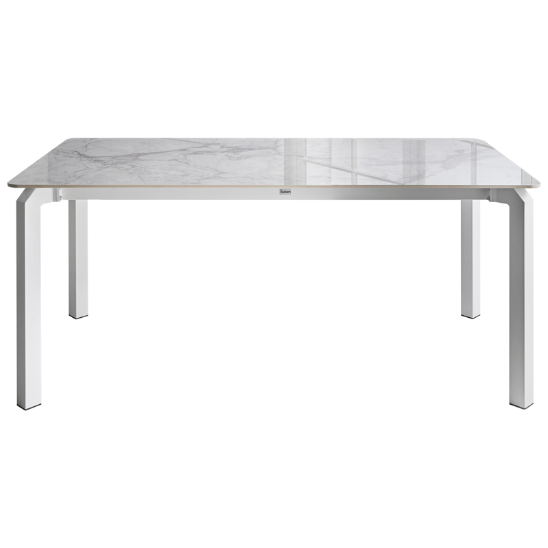 Matbord utomhus Feletto 90x180 cm Sten Vit - Vit - Utemöbler & utemiljö - Utebord & trädgårdsbord - Matbord utomhus