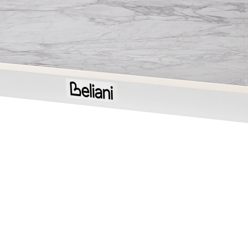 Matbord utomhus Feletto 90x180 cm Sten Vit - Vit - Utemöbler & utemiljö - Utebord & trädgårdsbord - Matbord utomhus