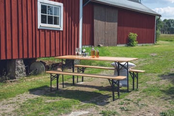 Guniess Picknickbord Hopfällbart Svart/Natur - Utemöbler & utemiljö - Utebord & trädgårdsbord - Matbord utomhus