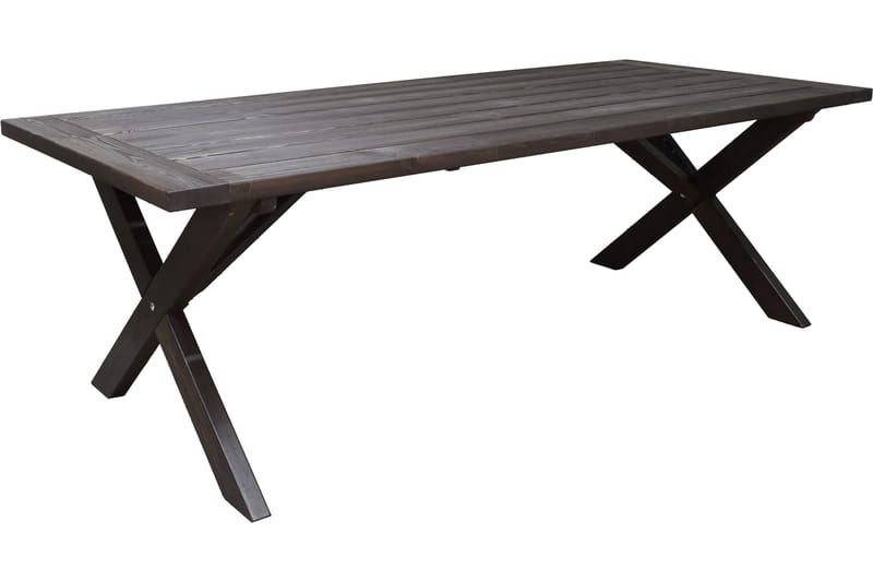 Hains Fasta Matbord Utomhus 220 cm - Brun - Utemöbler & utemiljö - Utebord & trädgårdsbord - Matbord utomhus