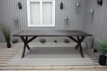 Hains Fasta Matbord Utomhus 220 cm - Brun - Utemöbler & utemiljö - Utebord & trädgårdsbord - Matbord utomhus