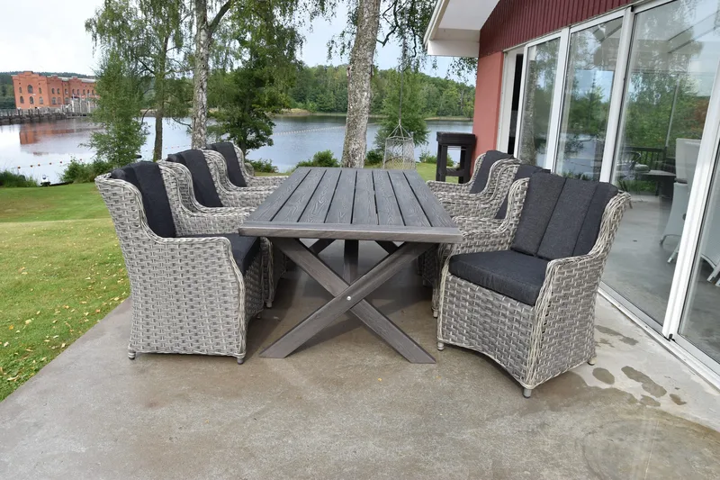 Hains Fasta Matbord Utomhus 220 cm - Shabby Chic - Utemöbler & utemiljö - Utebord & trädgårdsbord - Matbord utomhus