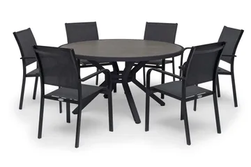 Hillerstorp Hånger Matbord Utomhus 140 cm Rund Svart - Hillerstorp - Utemöbler & utemiljö - Utebord & trädgårdsbord - Matbord utomhus