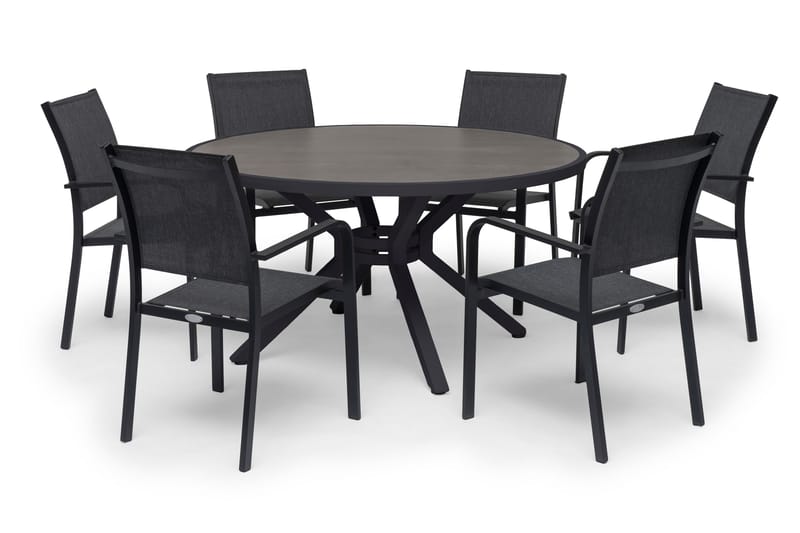 Hillerstorp Hånger Matbord Utomhus 140 cm Rund Svart - Hillerstorp - Utemöbler & utemiljö - Utebord & trädgårdsbord - Matbord utomhus