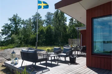 Hillerstorp Hunneslätt Utebord 90X150 Cm - Svart|Grå - Utemöbler & utemiljö - Utebord & trädgårdsbord - Matbord utomhus