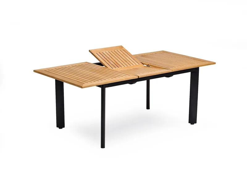 Hillerstorp  Nydala Utebord 150-200, Svart/Teak